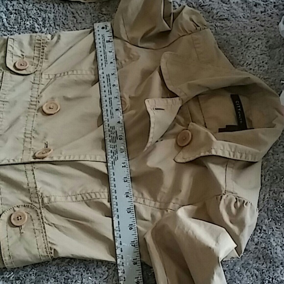 CITY UNLTD Double Breasted Trech Coat - Picture 8 of 8